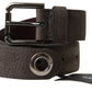 Dolce & Gabbana Elegant Brown Leather Belt with Metal Buckle