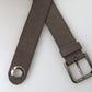 Dolce & Gabbana Elegant Brown Leather Belt with Metal Buckle