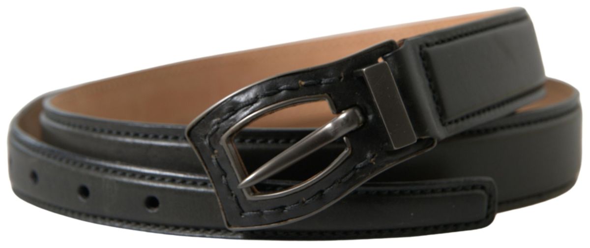 Exquisite Italian Leather Belt with Metal Buckle - SEHABRANDS