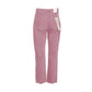 Chic Pink Raw Cut Bottom Jeans - SEHABRANDS