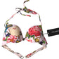 Dolce & Gabbana Chic Floral Bikini Top Elegance