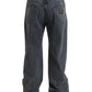 Dolce & Gabbana Elegant Dark Grey Straight Denim Jeans