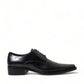 Dolce & Gabbana Elegant Black Leather Formal Flats