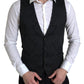 Dolce & Gabbana Elegant Black Formal Dress Vest