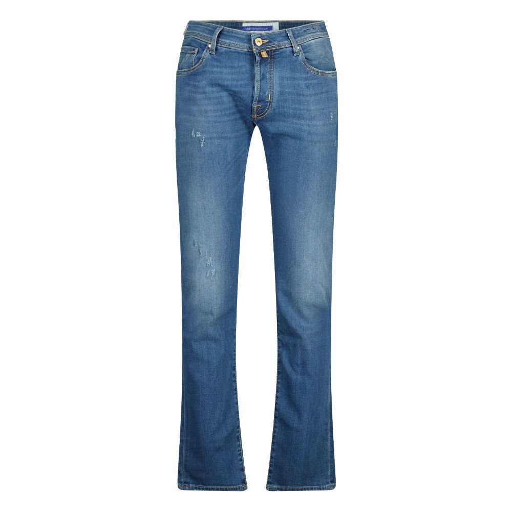 Elevated Casual Slim Fit Faded Jeans - SEHABRANDS