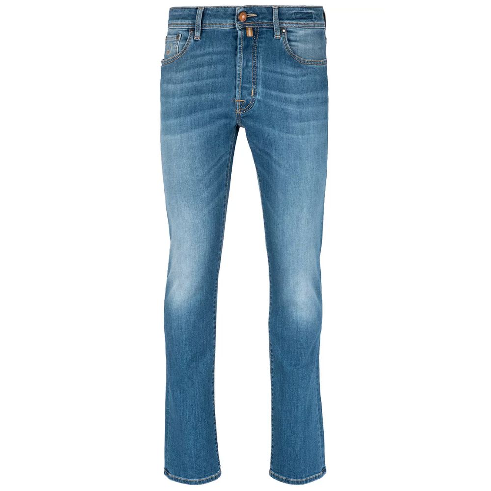 Elegant Slim Fit Light Blue Denim - SEHABRANDS