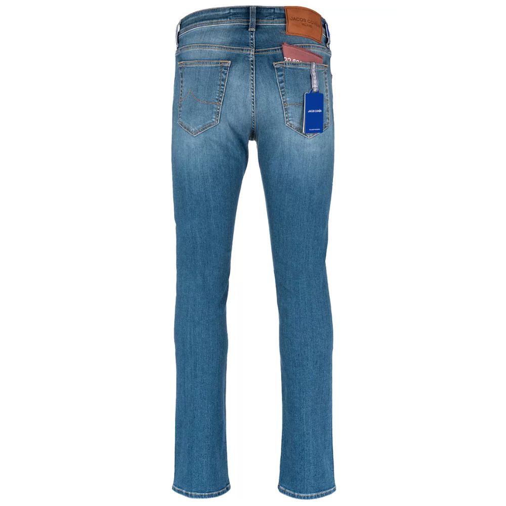 Elegant Slim Fit Light Blue Denim - SEHABRANDS