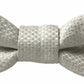 Dolce & Gabbana Elegant Ivory Silk Bow Tie