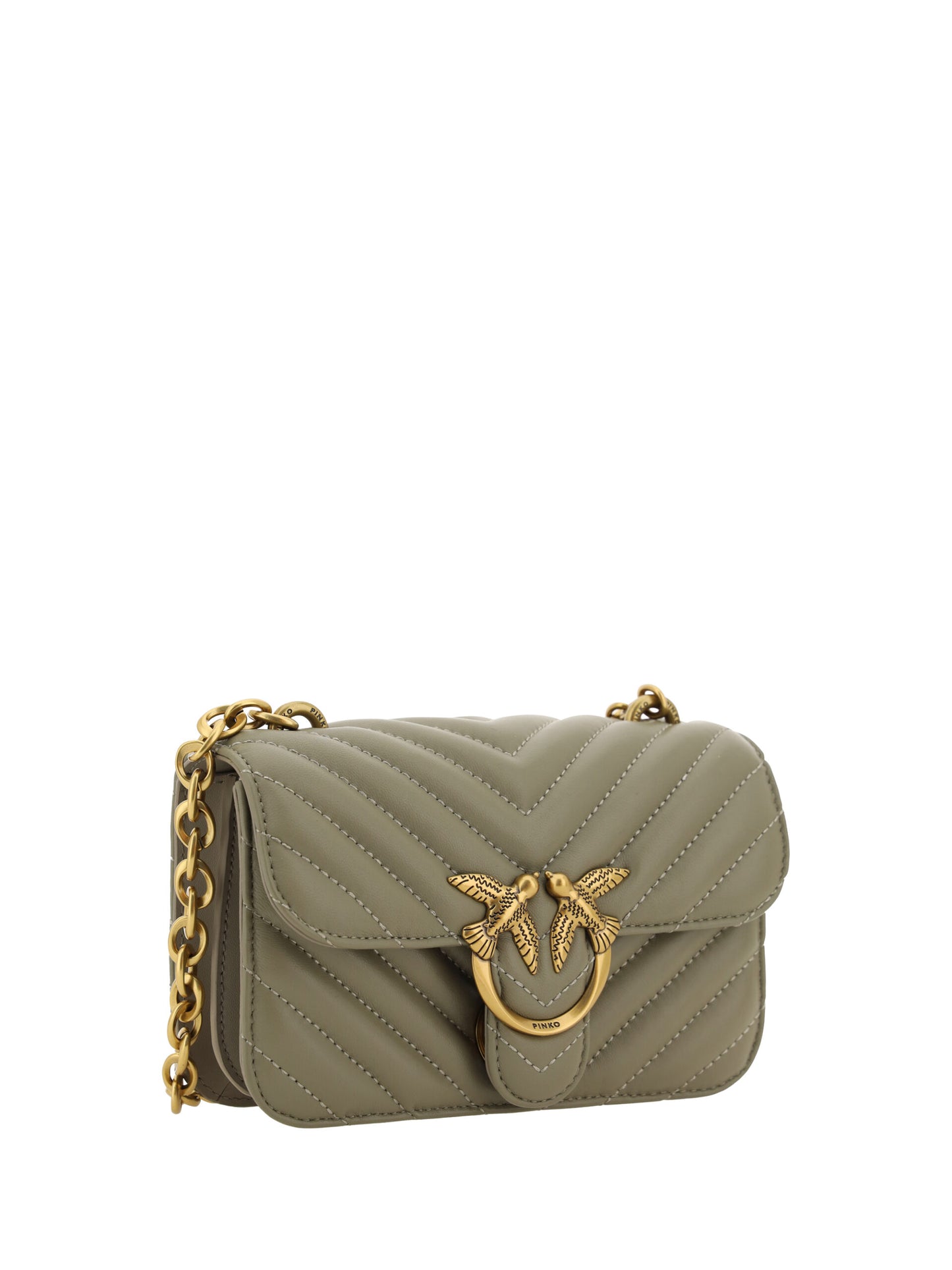 Chic Mini Love Bell Shoulder Bag in Noce Green - SEHABRANDS