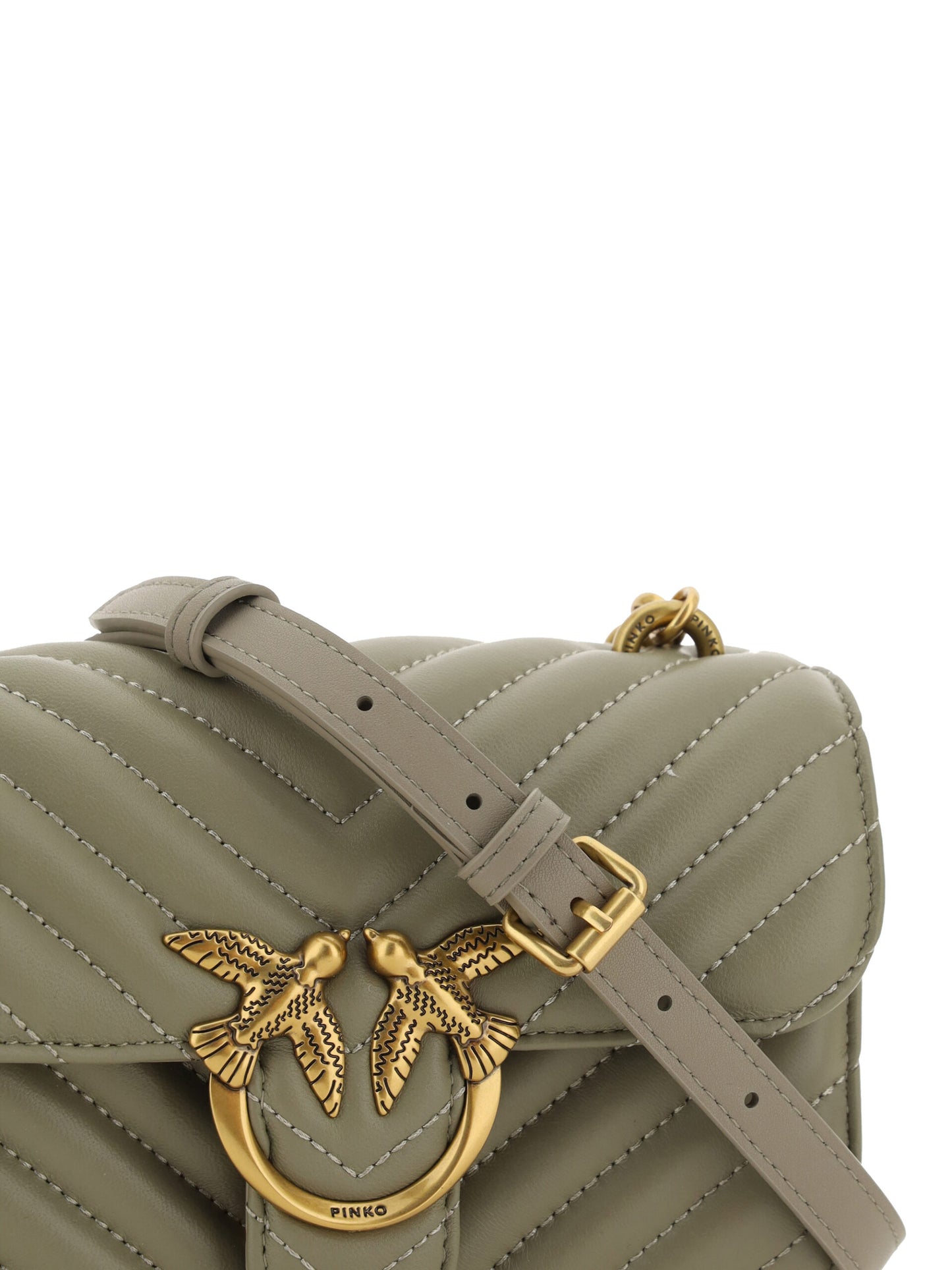 Chic Mini Love Bell Shoulder Bag in Noce Green - SEHABRANDS