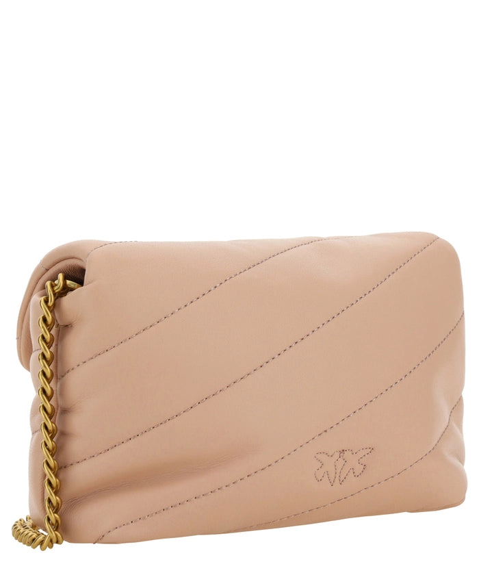 Chic Blush Quilted Crossbody Love Puff Bag - SEHABRANDS