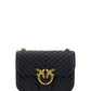 Elegant Black Quilted Leather Shoulder Bag - SEHABRANDS