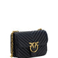 Elegant Black Quilted Leather Shoulder Bag - SEHABRANDS