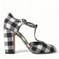 Dolce & Gabbana Chic Gingham T-Strap Pumps: Timeless Mary Jane Heels