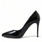 Dolce & Gabbana Elegant Black Patent Stiletto Heels