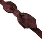 Dolce & Gabbana Elegant Bordeaux Silk Bow Tie