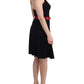 Elegant Black Palladio Knee-Length Dress - SEHABRANDS