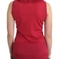 Elegant Pink Sleeveless Wool Knit Top - SEHABRANDS