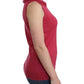 Elegant Pink Sleeveless Wool Knit Top - SEHABRANDS