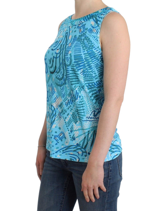 Elegant Sleeveless Silk-Detailed Top - SEHABRANDS