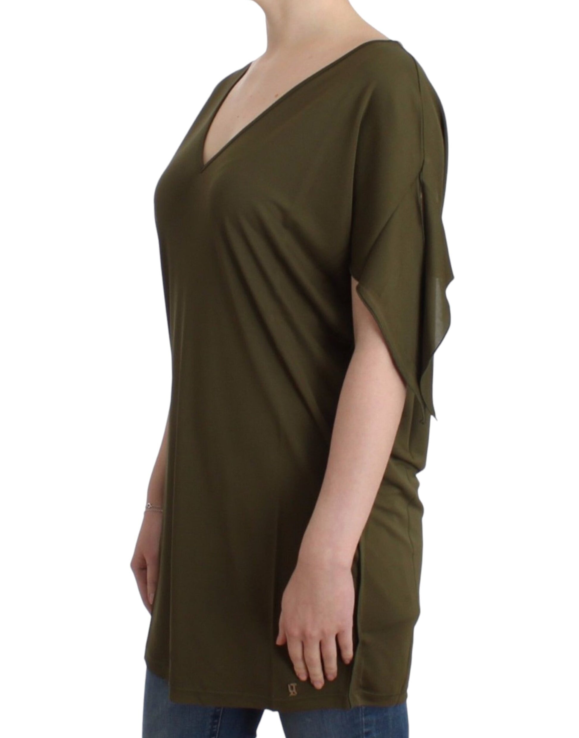 Emerald Elegance Rayon Blouse - SEHABRANDS