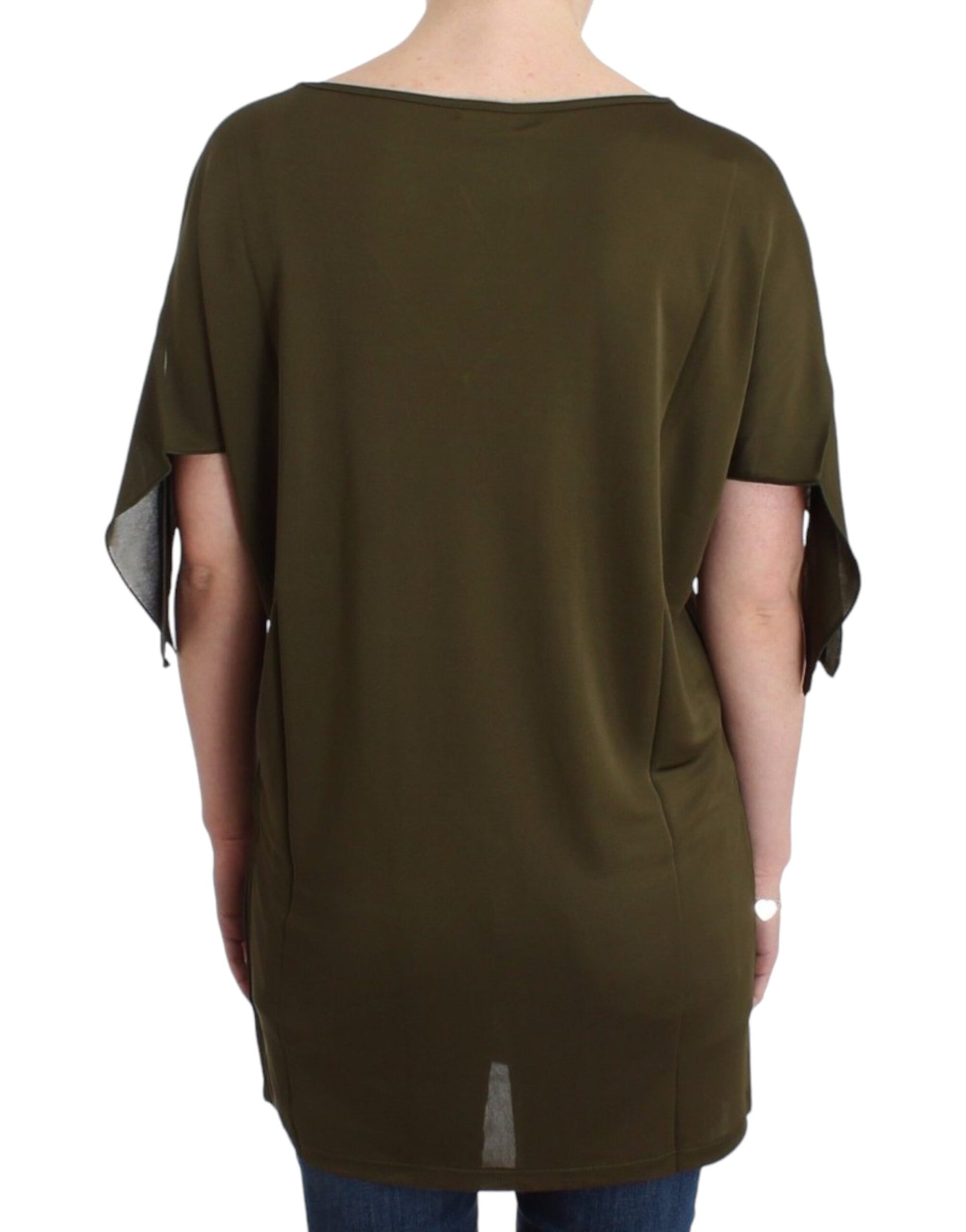 Emerald Elegance Rayon Blouse - SEHABRANDS