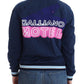 Chic Blue Zip Cardigan with Logo Detail - SEHABRANDS