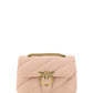 Elegant Light Pink Quilted Shoulder Bag - SEHABRANDS