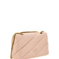 Elegant Light Pink Quilted Shoulder Bag - SEHABRANDS