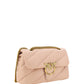 Elegant Light Pink Quilted Shoulder Bag - SEHABRANDS