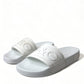 Dolce & Gabbana Elegant White Logo Slides