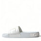 Dolce & Gabbana Elegant White Logo Slides