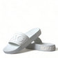 Dolce & Gabbana Elegant White Logo Slides