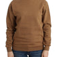 Chic Brown Crewneck Cotton Sweater - SEHABRANDS