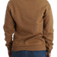 Chic Brown Crewneck Cotton Sweater - SEHABRANDS