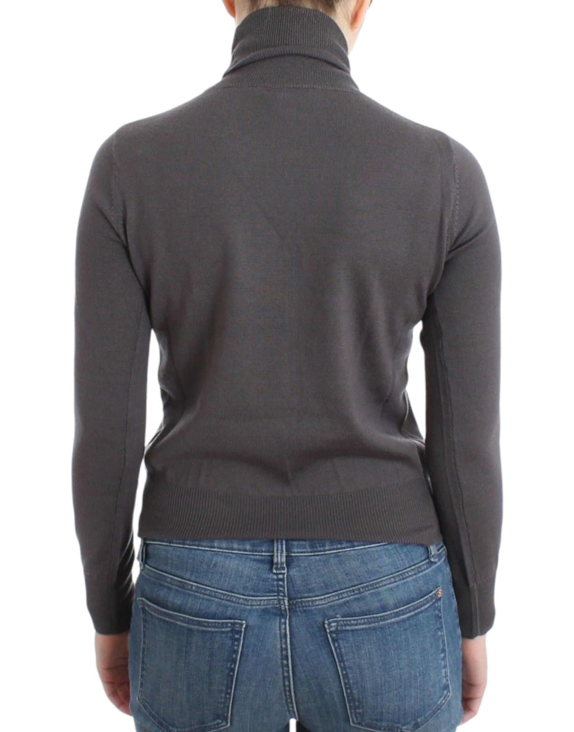 Elegant Virgin Wool Turtleneck Sweater - SEHABRANDS