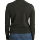 Chic Green Turtleneck Virgin Wool Sweater - SEHABRANDS