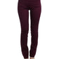 Elegant Purple Slim Pants - SEHABRANDS