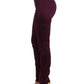 Elegant Purple Slim Pants - SEHABRANDS