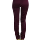 Elegant Purple Slim Pants - SEHABRANDS