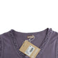 Elegant Purple Knee-Length Cotton Dress - SEHABRANDS