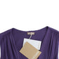 Elegant Purple Knee-Length Jersey Dress - SEHABRANDS