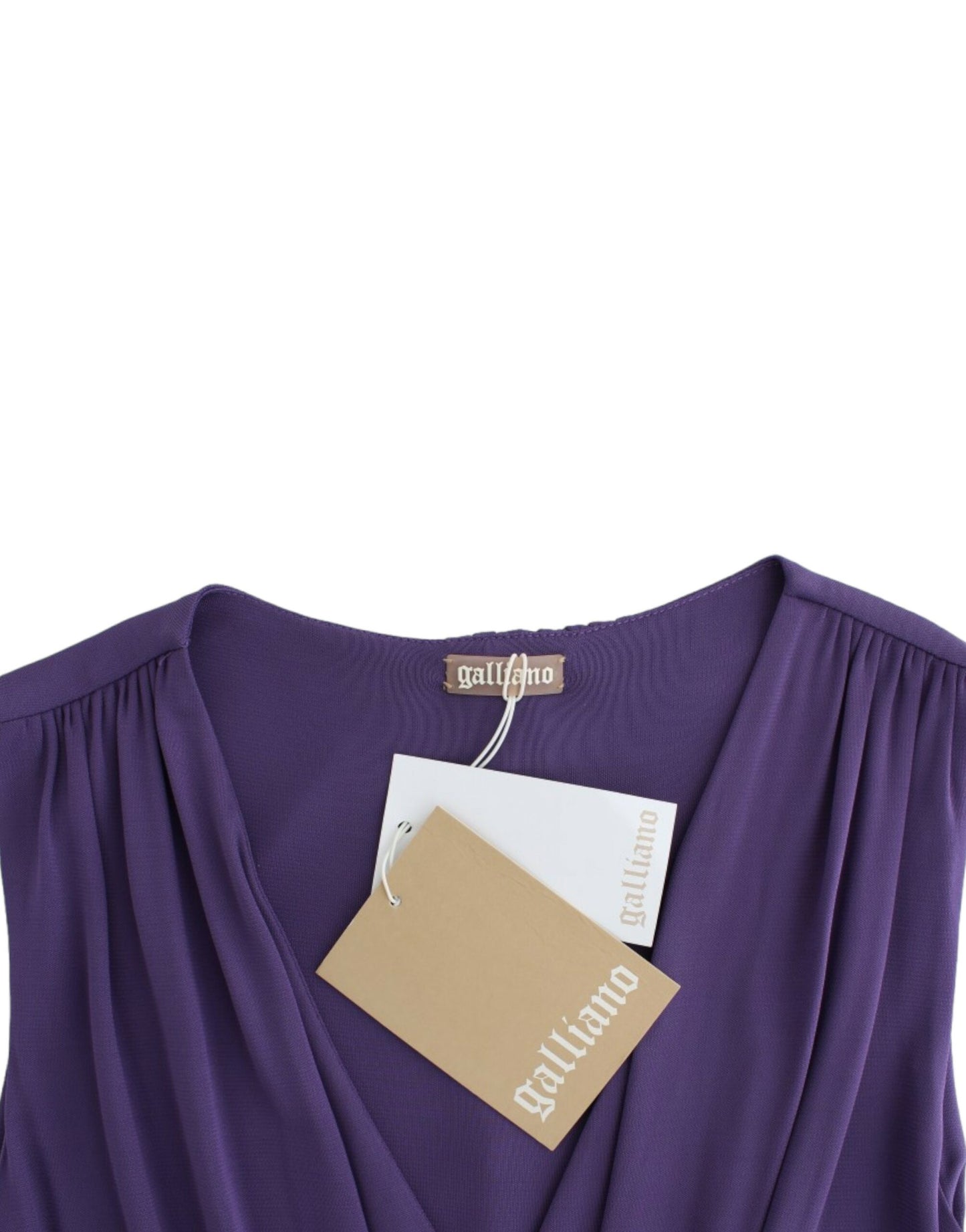 Elegant Purple Knee-Length Jersey Dress - SEHABRANDS