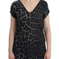 Sultry Leopard V-Neck Modal Top - SEHABRANDS