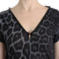 Sultry Leopard V-Neck Modal Top - SEHABRANDS