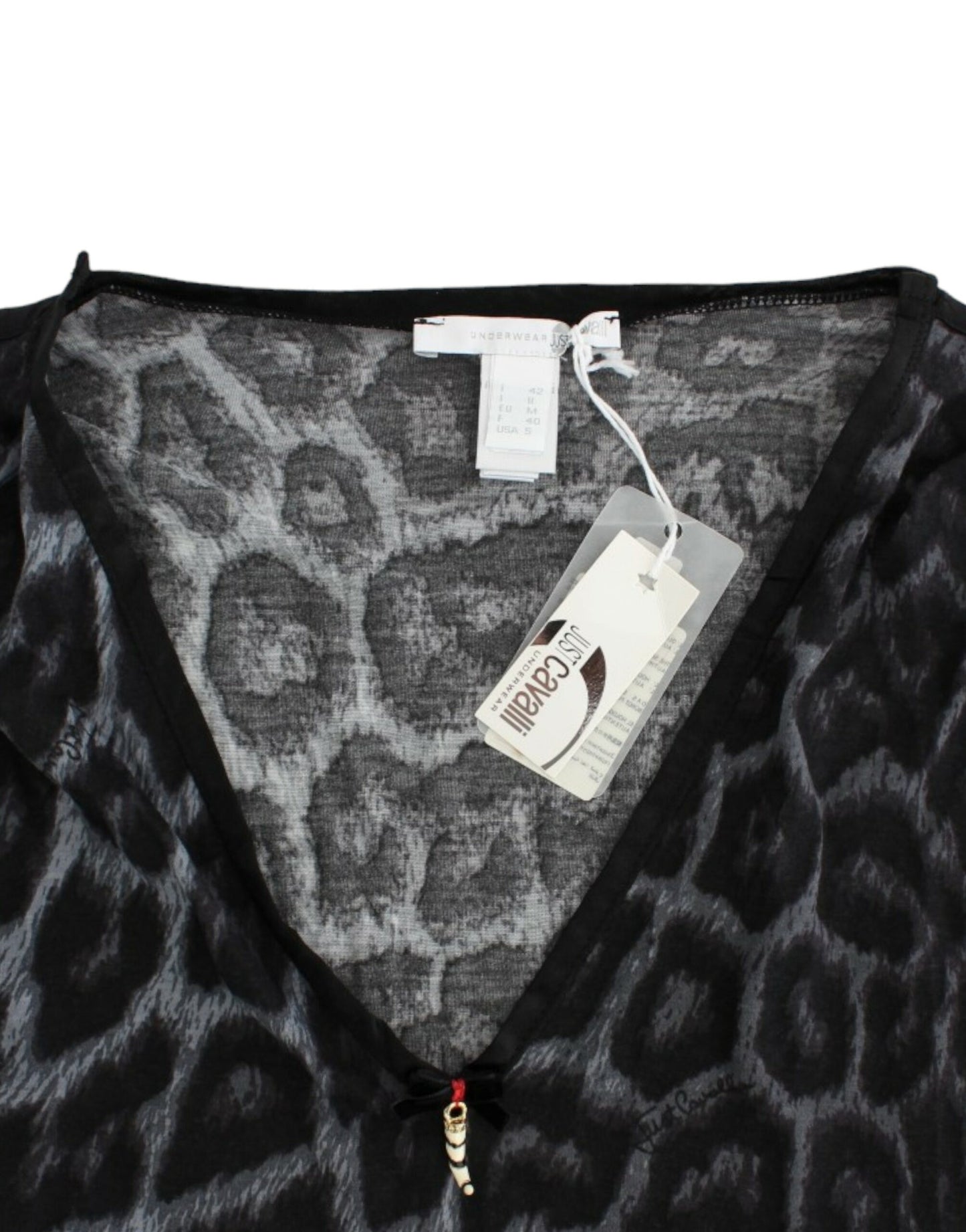 Sultry Leopard V-Neck Modal Top - SEHABRANDS