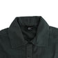 Elegant Gray Cotton Button Down Shirt - SEHABRANDS