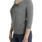 Elegant Gray Cashmere-Blend Jumper - SEHABRANDS