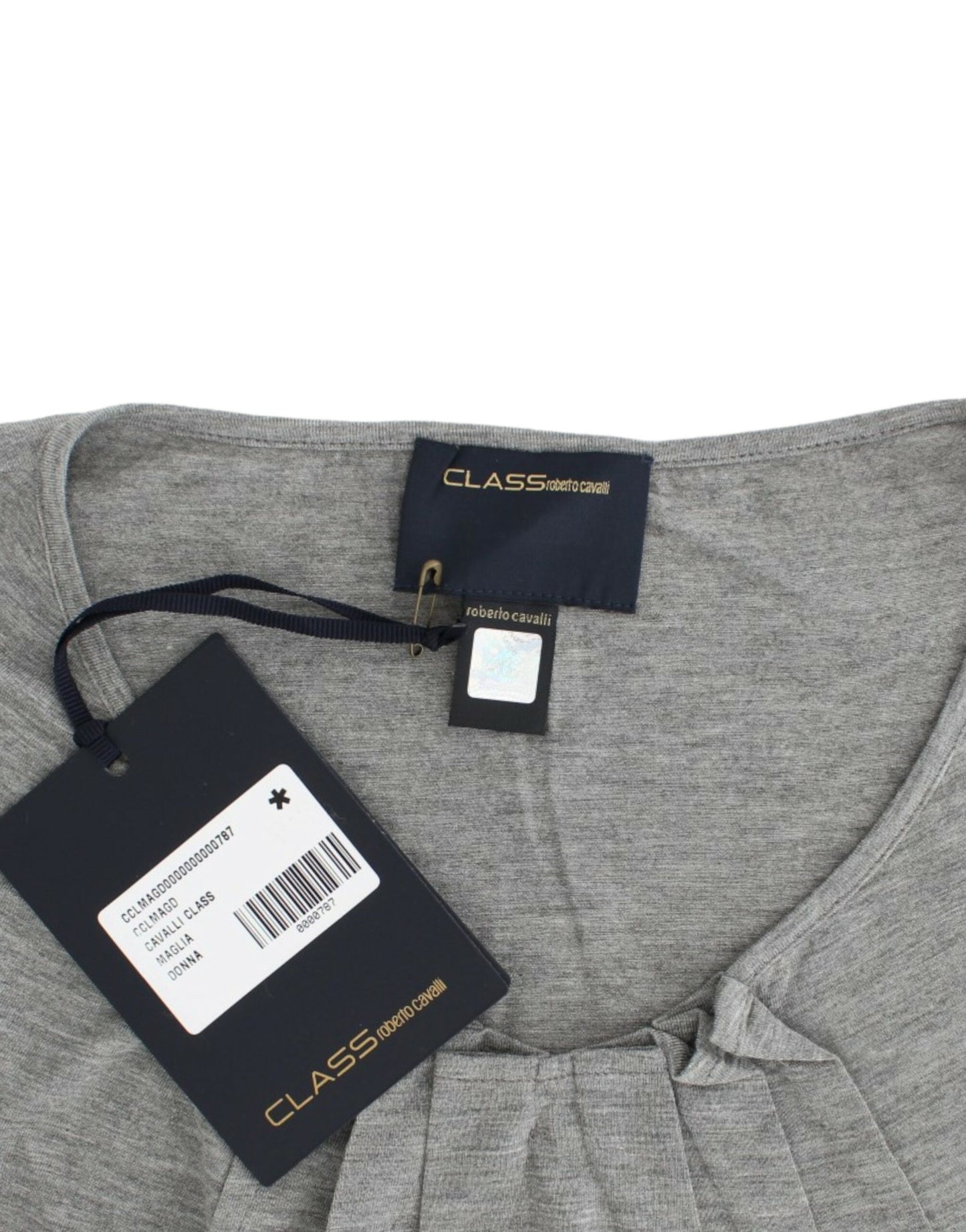 Elegant Gray Cashmere-Blend Jumper - SEHABRANDS