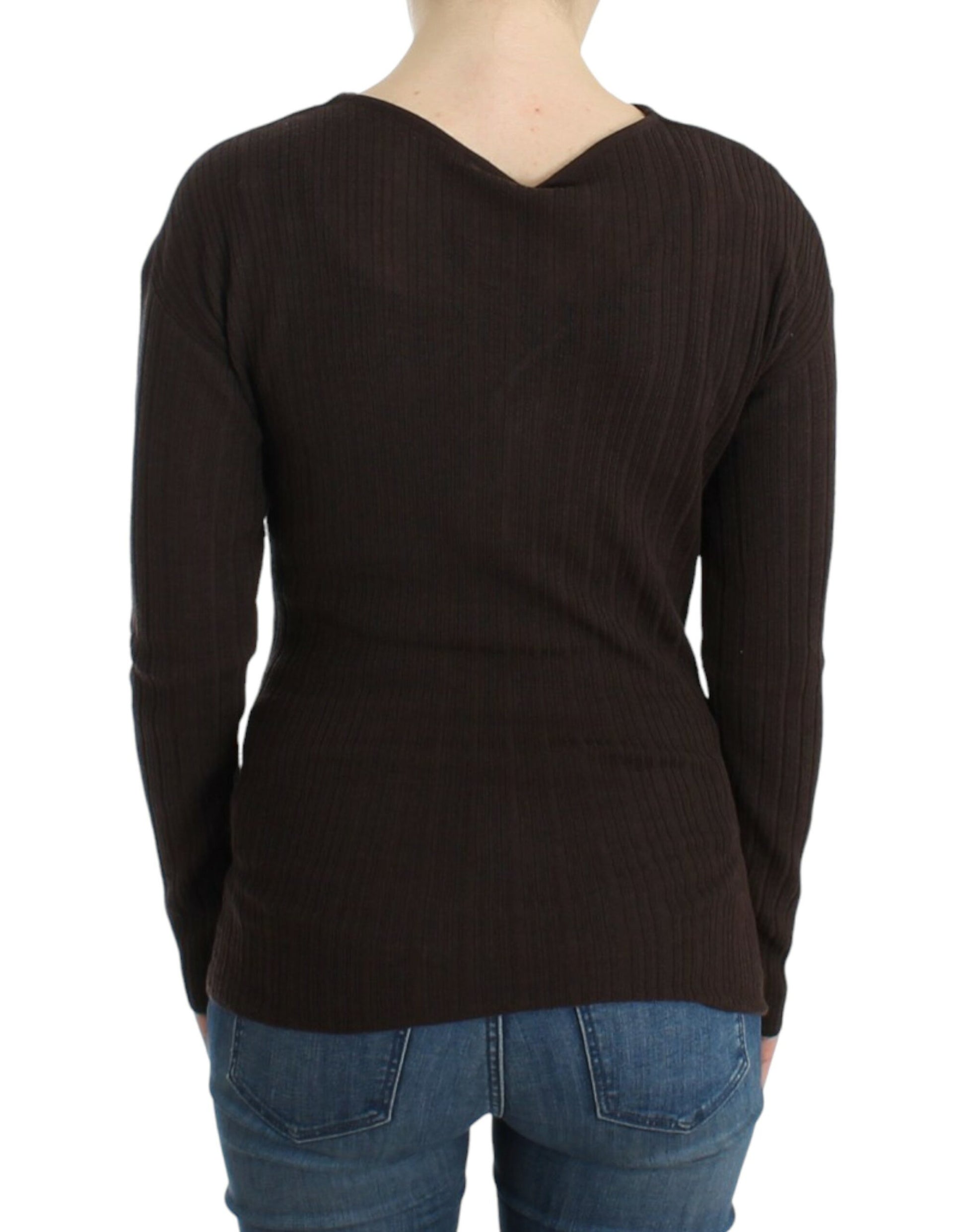 Chic Keyhole Virgin Wool Sweater - SEHABRANDS